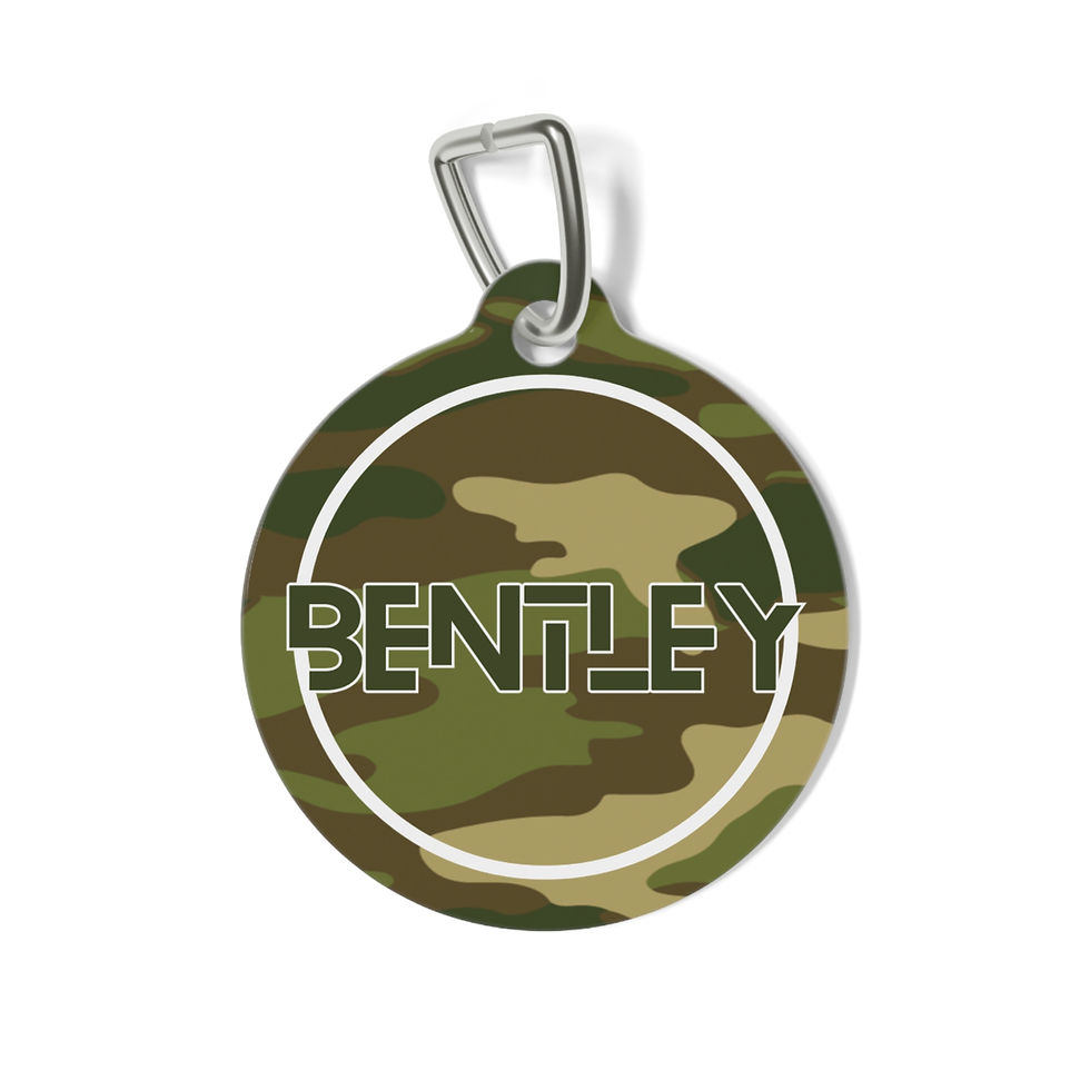 Camo Pup Pet Tag