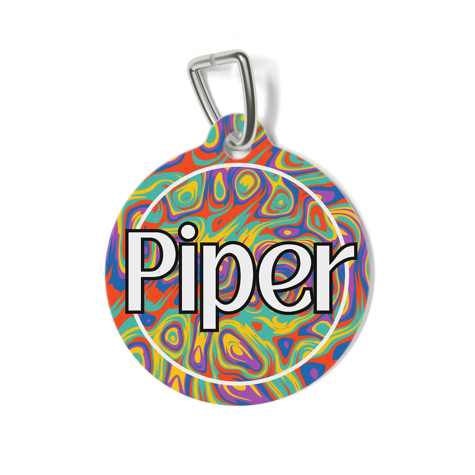 Lava Pup Pet Tag