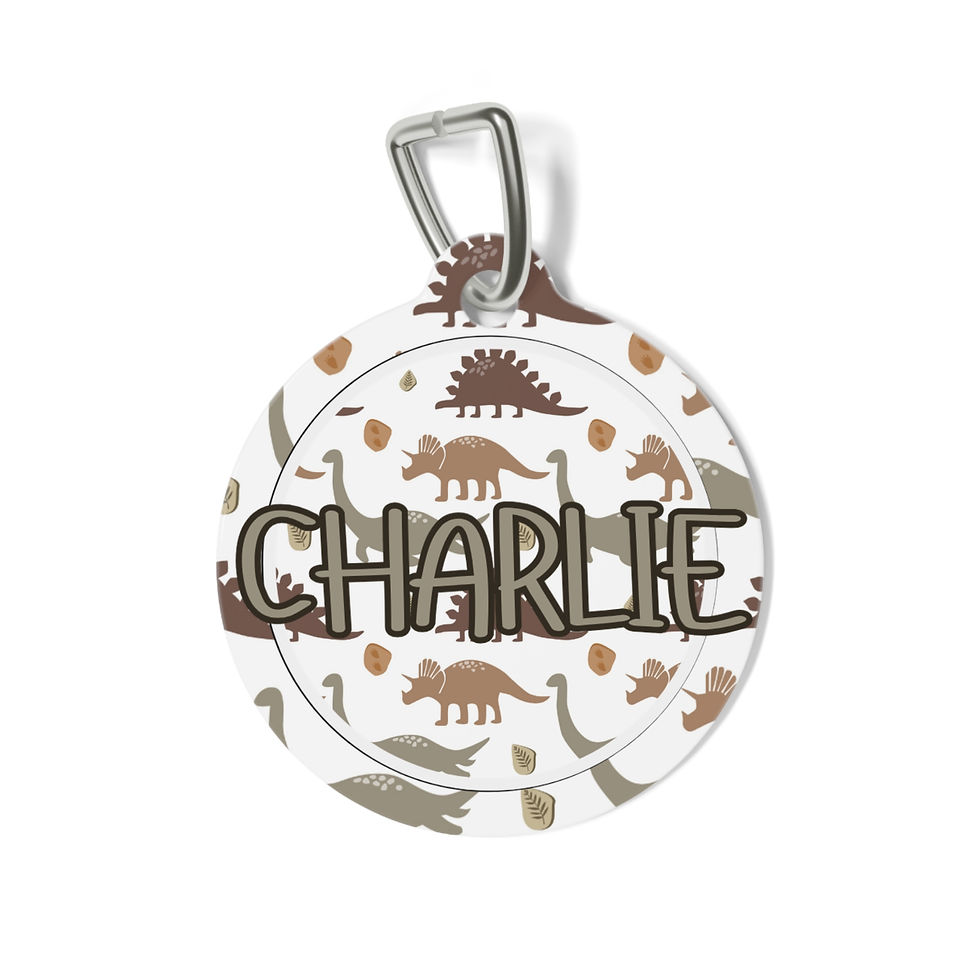 Dino Days Pet Tag