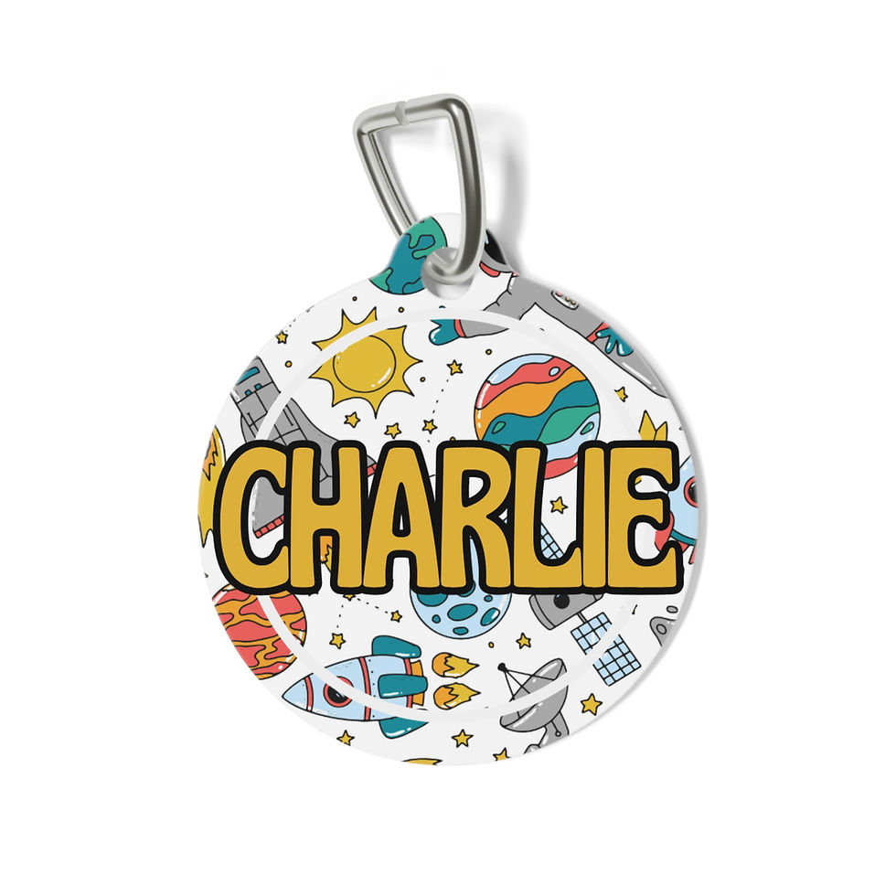 Space Pup Pet Tag