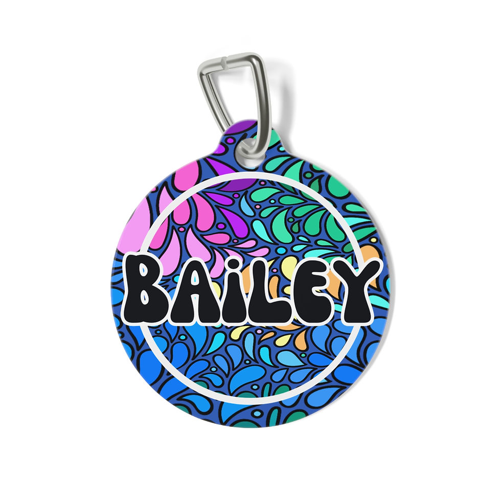 Petal Pop Pet Tag
