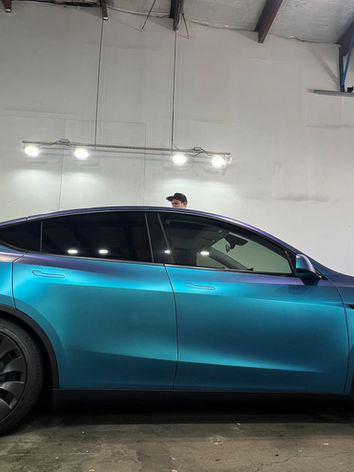 Tesla color change vinyl wrap vehicle protection near me Honolulu Hawaii