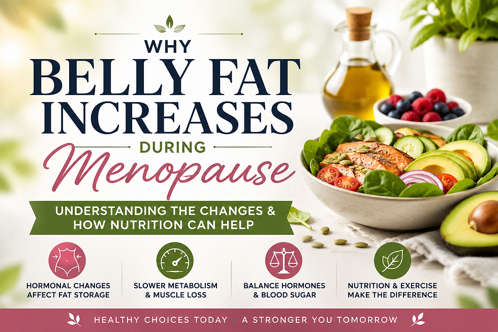 Why Belly Fat Increases During Menopause: Understanding the Changes and How Nutrition Can Help