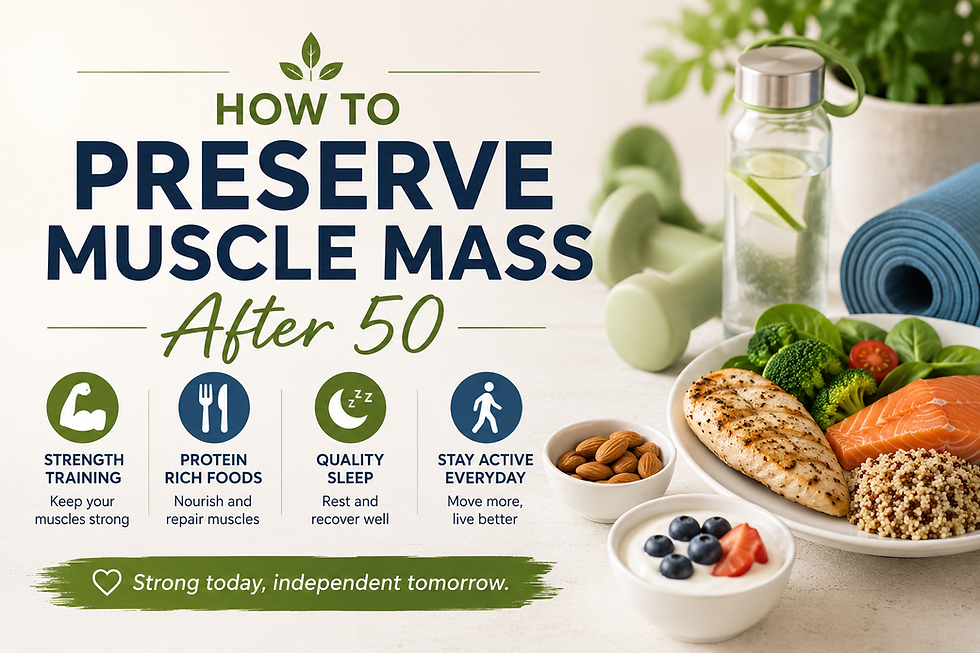 How to Preserve Muscle Mass After 50: The Best Nutrition and Lifestyle Strategies