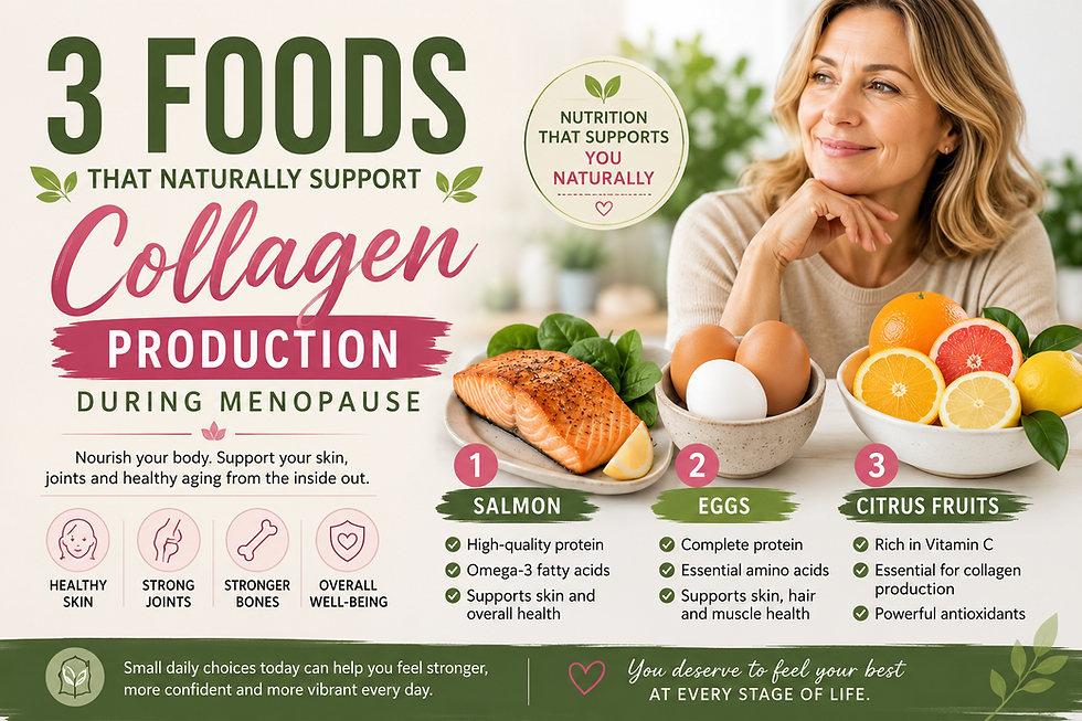 3 Foods That Naturally Support Collagen Production During Menopause