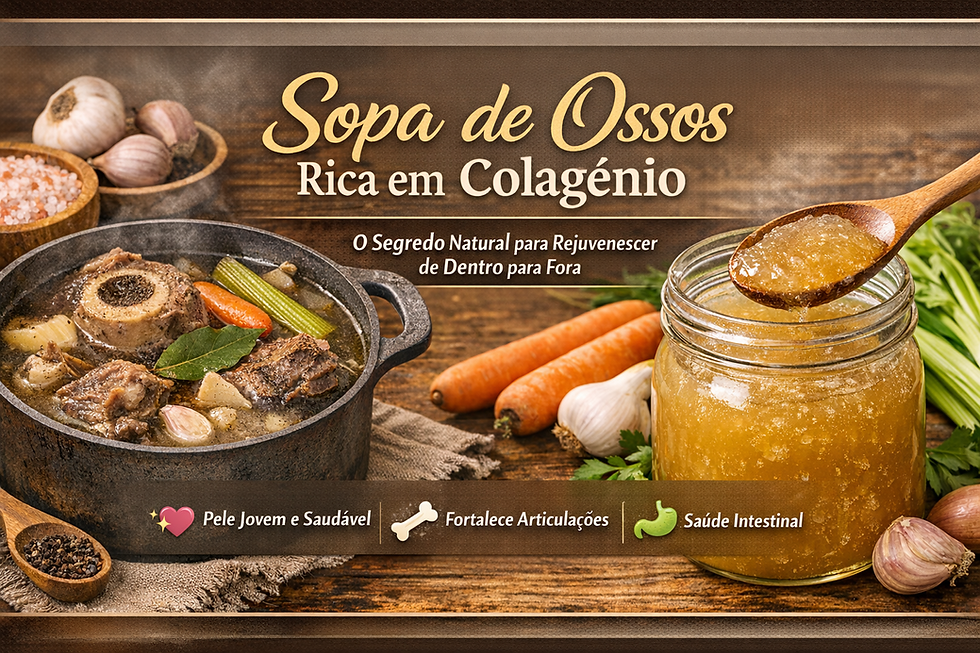 Sopa de Ossos Rica em Colágeno: O Segredo Natural para Rejuvenescer de Dentro para Fora