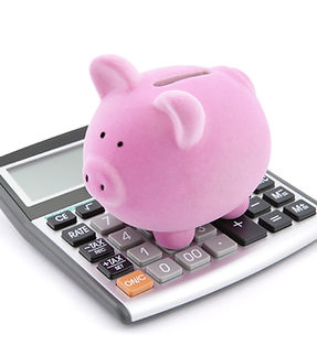 Piggy Bank on Calculator