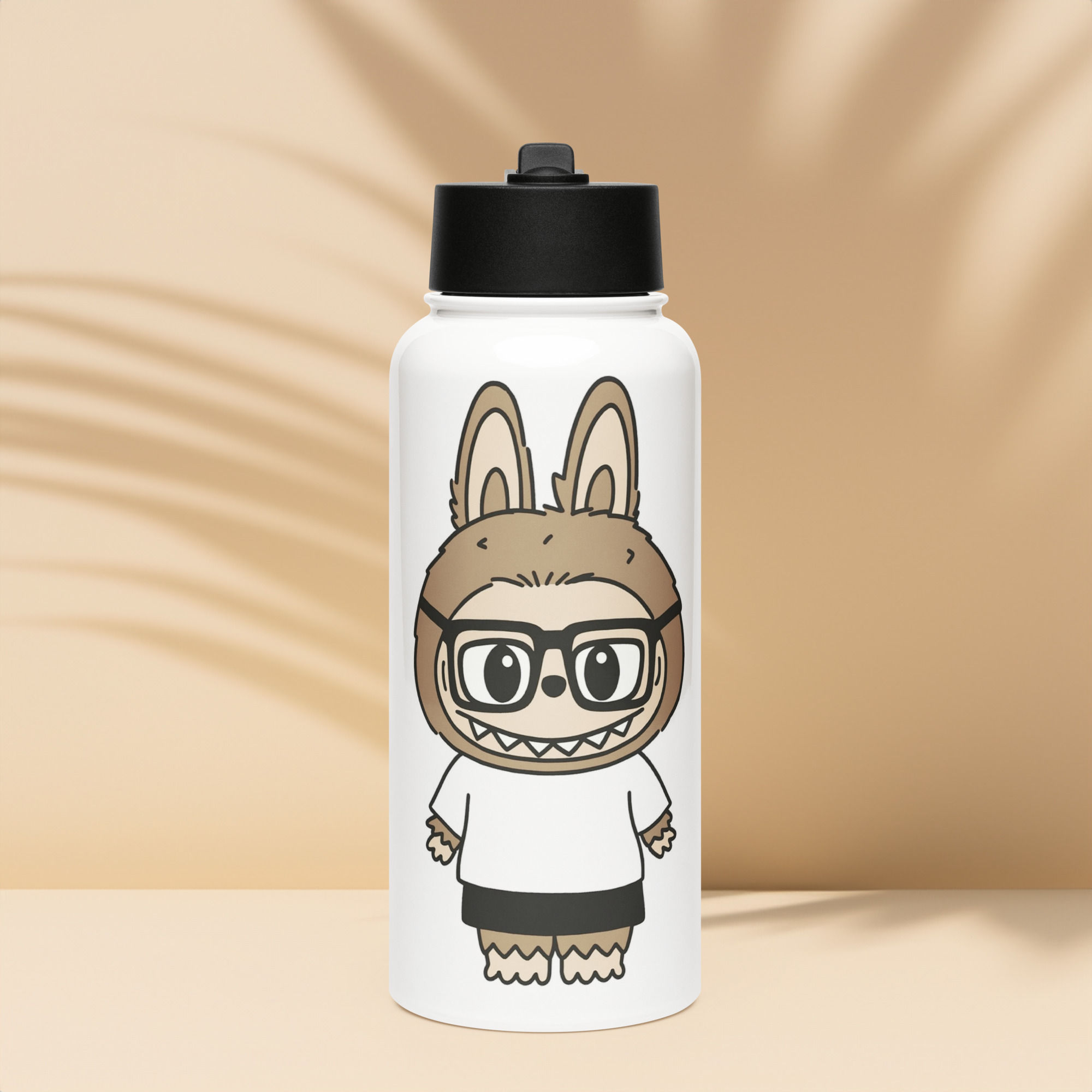 LaPeeChin - Labubu - Stainless steel water bottle with a straw lid
