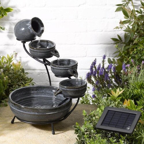 Solar Powered 4 Tier Waterfall Feature