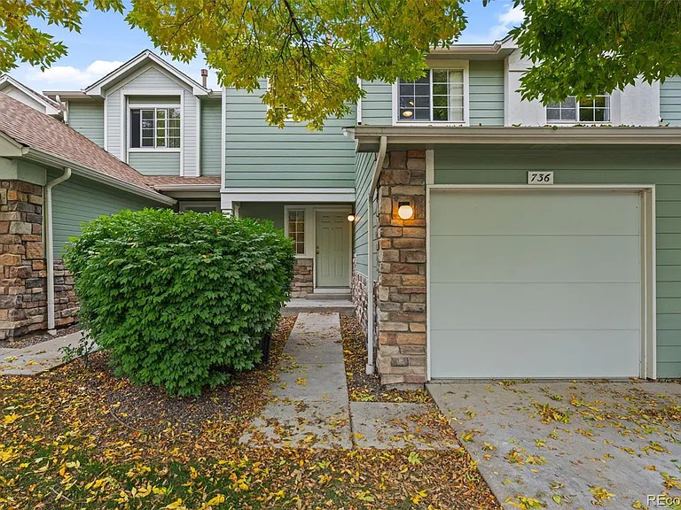 Front door of home in fall