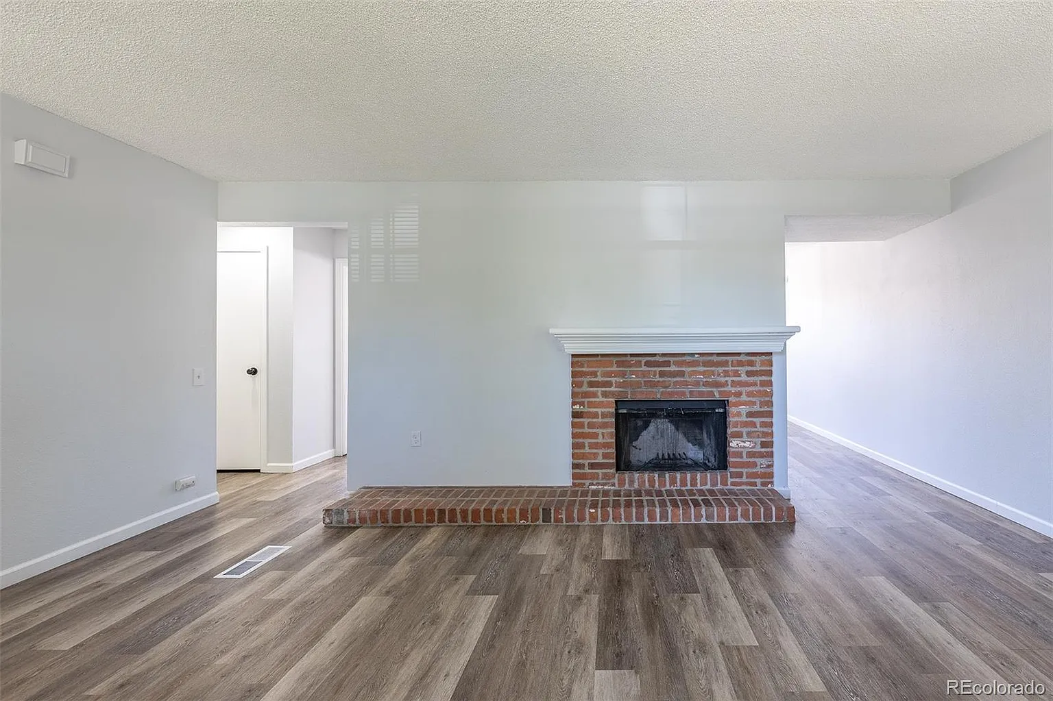 fireplace in living room
