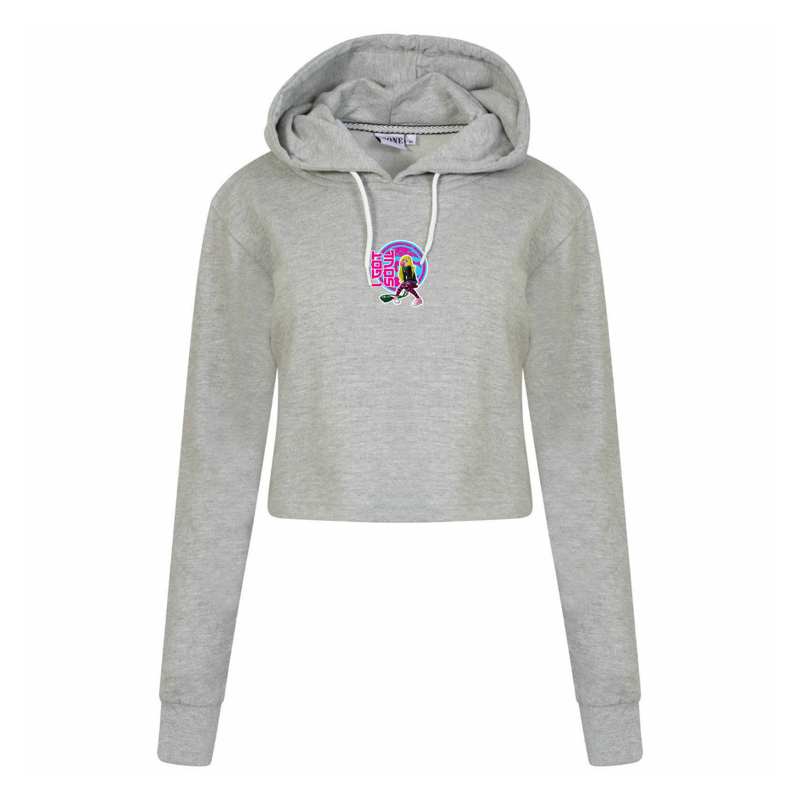 Kids POP ART Small Cropped Hoodie