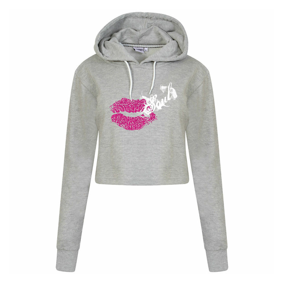 Thumbnail: Kids LIPS Cropped Hoodie