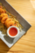 Langostinos en Tempura