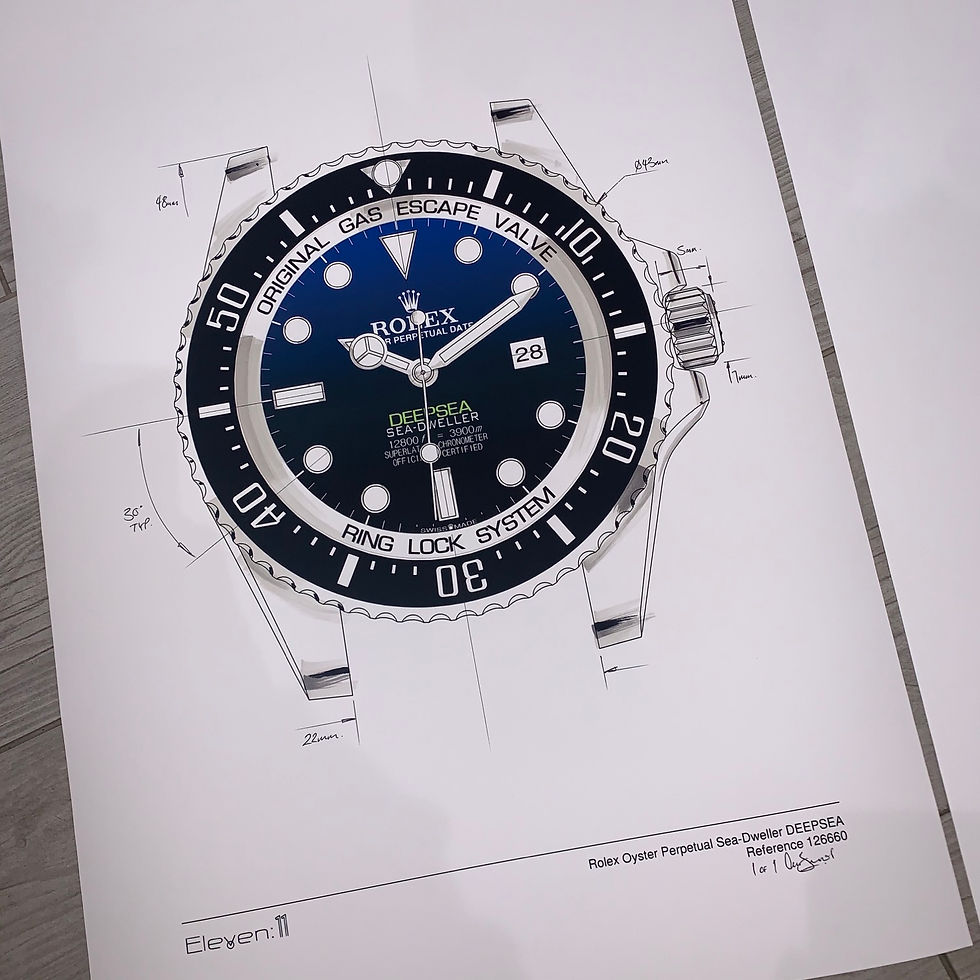1 of 1 Rolex Deepsea Sea-Dweller 126660 Custom