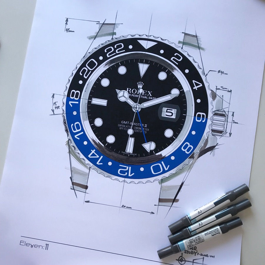 Thumbnail: Limited Edition A2 Rolex GMT Master 116710BLNR or 126710BLRO