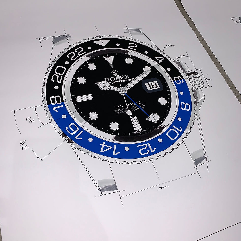 Thumbnail: Limited Edition A2 Rolex GMT Master 116710BLNR or 126710BLRO
