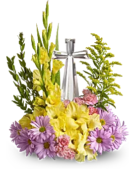 Crystal Cross Bouquet
