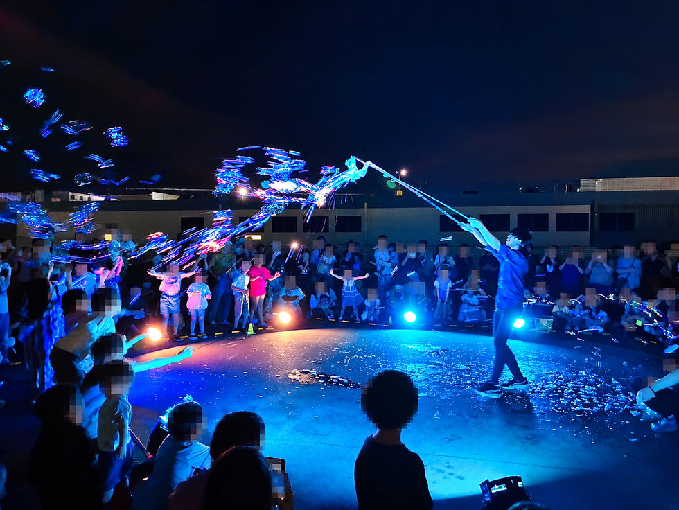 三重県四日市市でイルミネーションバブル｜商業施設のイベント