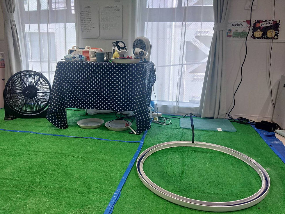 麻布の保育園にてシャボン玉ショー|体験型イベント