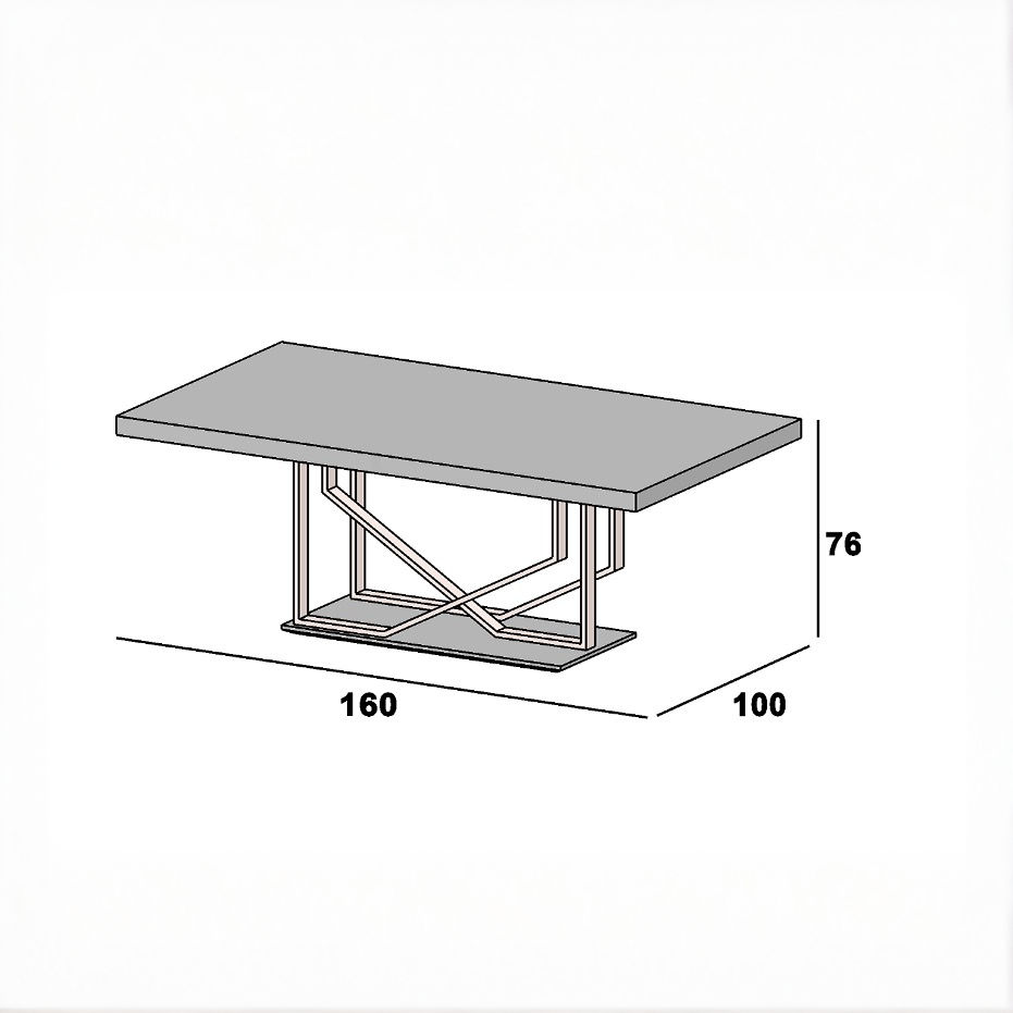 Miniatura: Mesa de jantar - Desenho Técnico