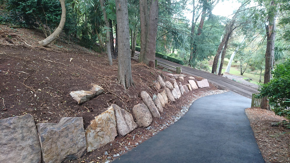 Rock Retaining Wall