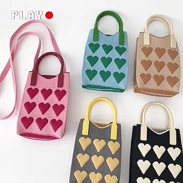 Panda true love hearts phone bags