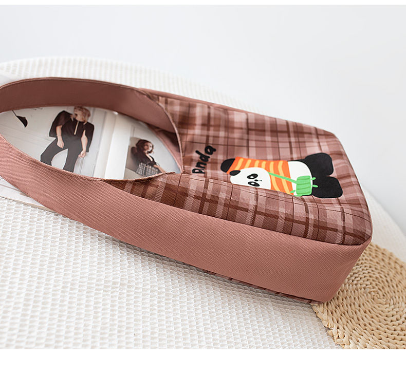 Thumbnail: Standout Brown happy panda handbag