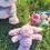 Thumbnail: Enchanting Lavender Bunny Plush with "Red Wine" Rose Orb – A Symbol of Grace &