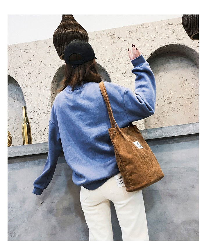 Thumbnail: Rib fabric handbag