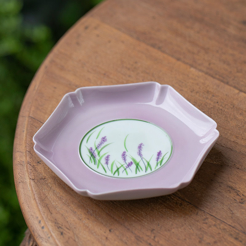 Thumbnail: Lavander  Light Purpure Handcrafted Tea Set