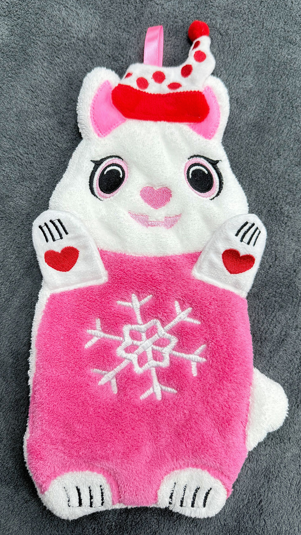 Thumbnail: Bunny Kitchen & Dining Hand Towel Ultra Absorbent Coral Fleece