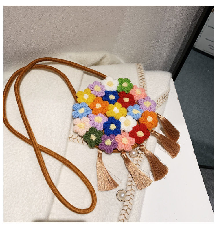 Thumbnail: Handmade tassel sunflowers minaudiere