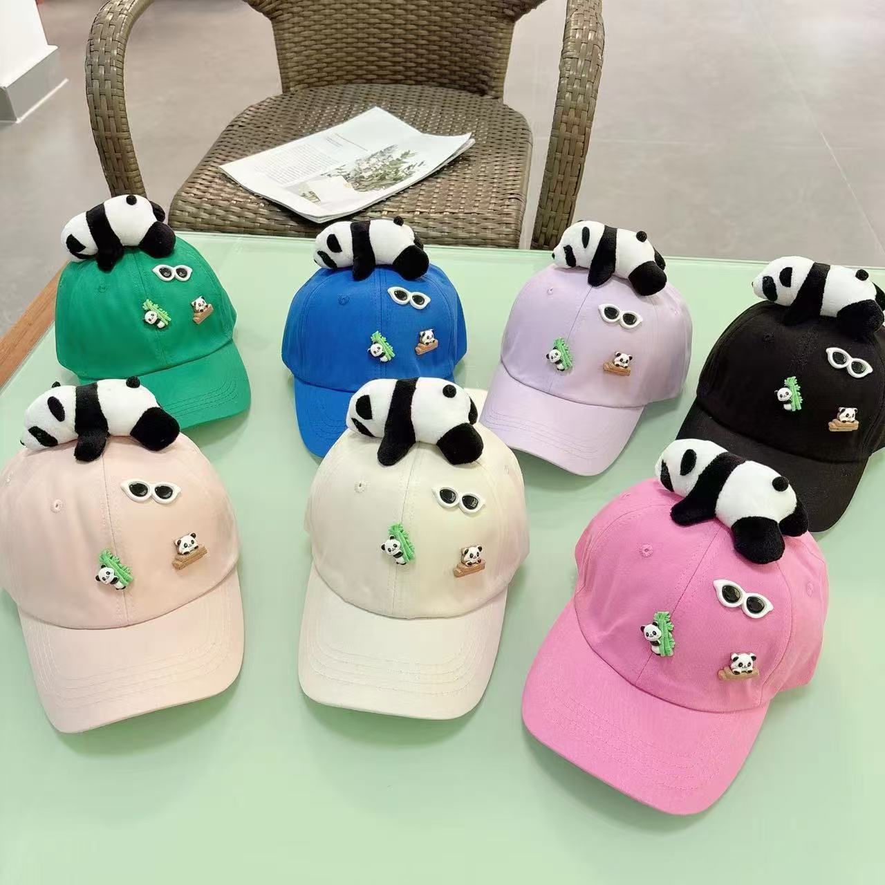 Panda clolorful baseballcap