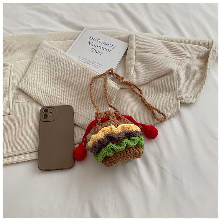 Thumbnail: Delicious Hamburger knitting bag