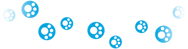 Panda Blue Paw Prints represent friendship of Panda theme merchandise and gifts available at Luka's Panda Land