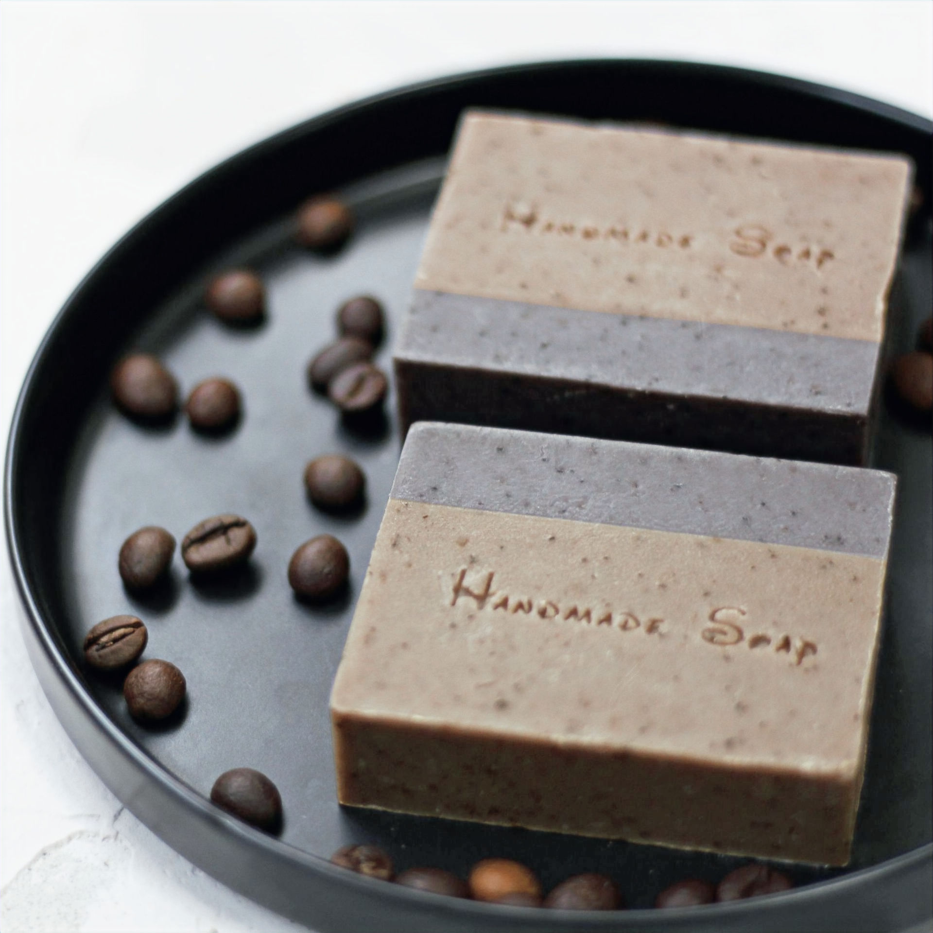 High-Quality Family Handmade Coffee Soap 2-pcs