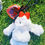 Thumbnail: Our Exclusive Plush White Bunny and Preserved Rose Heart Charm