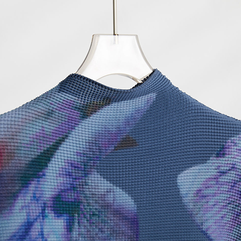 Thumbnail: Artistic Lavander Pleated Skit Turtleneck Outfit