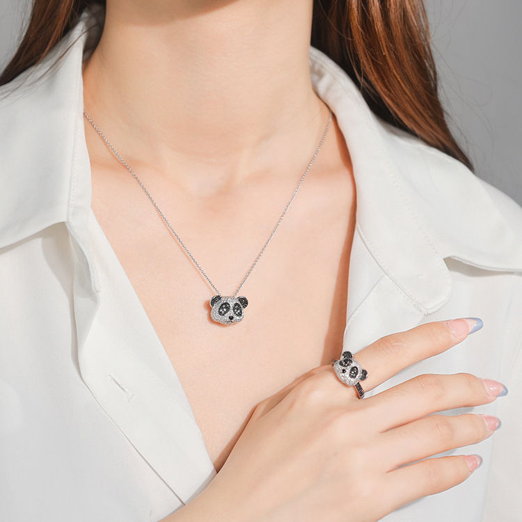 Thumbnail: exquisite Sets of Panda-themed jewelry