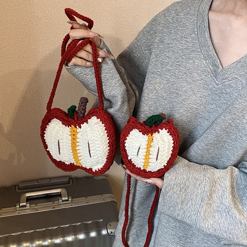 ❤apple❤ ハンドメイド 帯 バッグ Christmases Wealth Apple Knitting handbag | Luka's Panda Land