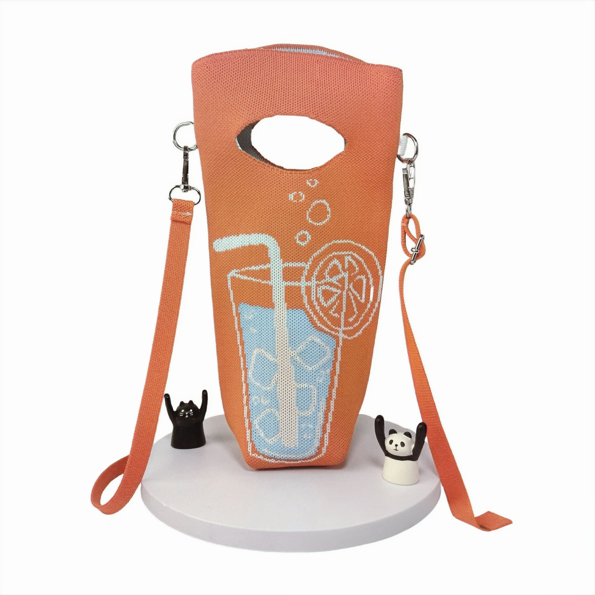 Orange juicy cup bag