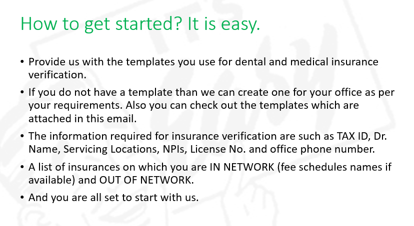 3 Months free insurance verification promotion
