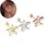 Thumbnail: light luxuring women stud earrings accessories flower zircon 316L Surgical stain
