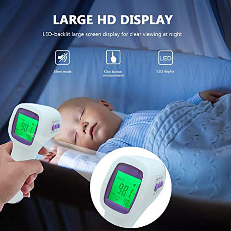 1pc Forehead Temperature Gun Infrared Handheld Thermometer,Home Temperature Gun,
