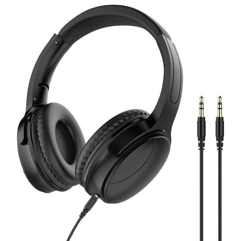 Thumbnail: The new head-mounted wired headphones with microphone game headphones can talk t