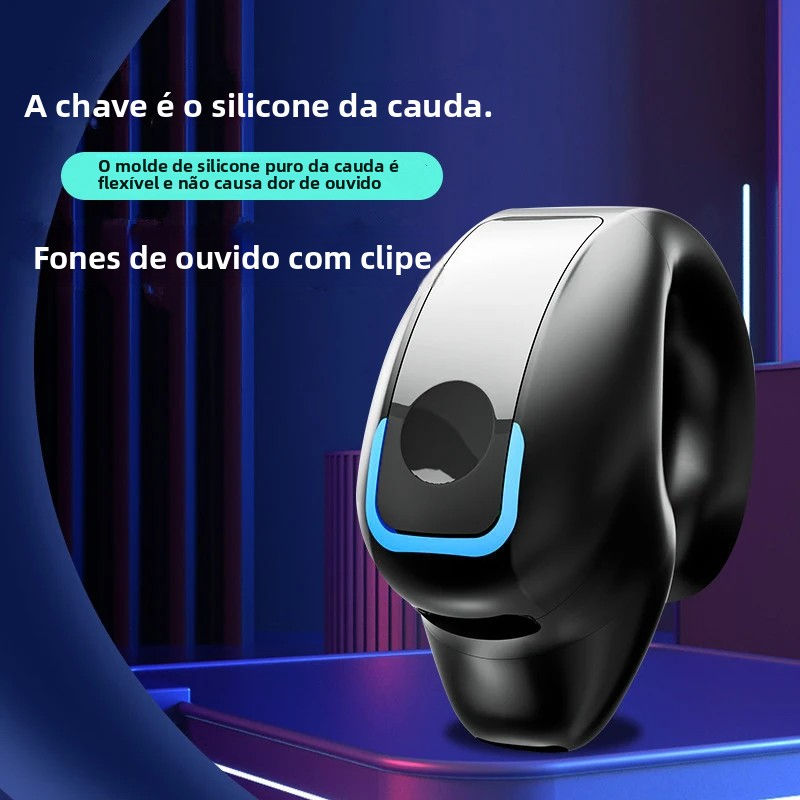 Thumbnail: Earphone Clip Wireless Bluetooth Headphone Bone Conduction Headset High Quality 