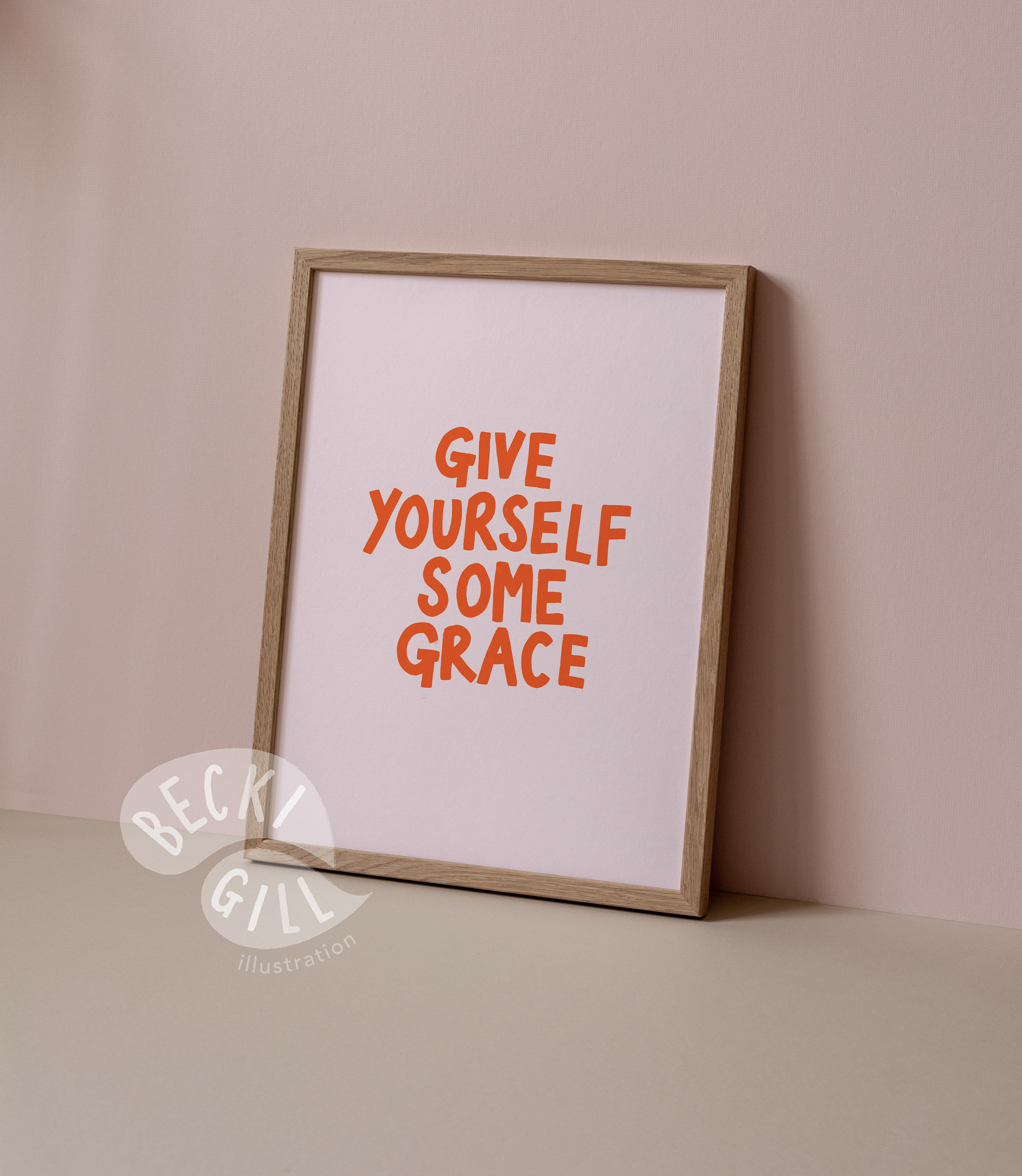 Give Yourself Some Grace Print