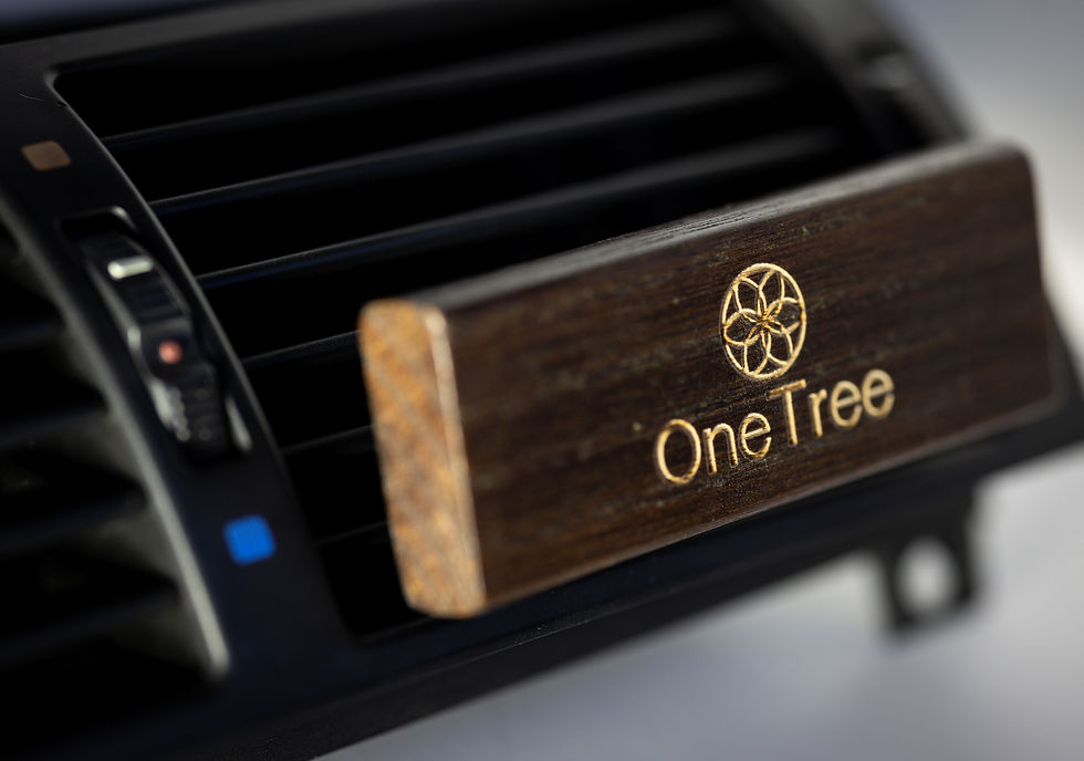 Miniaturbild: OneTree Autoduft im Einsatz – Holz Autolufterfrischer für angenehmen Duft im Fahrzeug