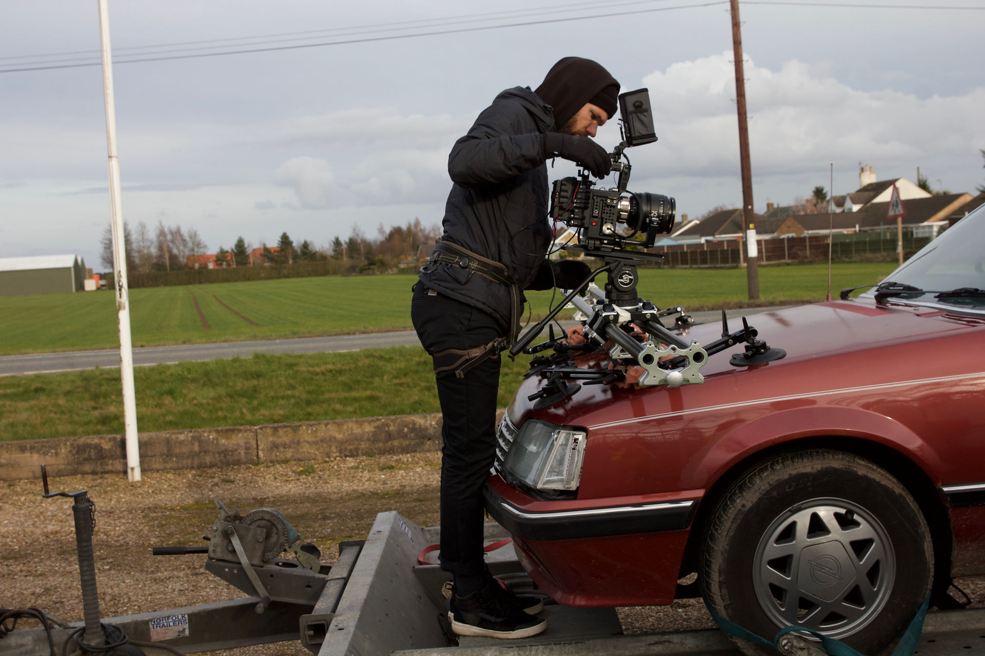 Rowan Biddiscombe, DOP on the Sylvia film production.
